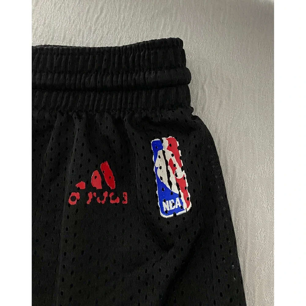Adidas Chicago Bulls Basketball Shorts Mens Large Black Mesh NBA 9988A‎ 08
